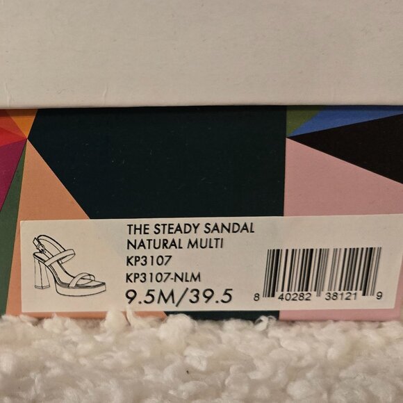 Katy Perry Shoes - Womens 9.5M - The Steady Sandal Natural Multi -BNIB - Picture 6 of 7